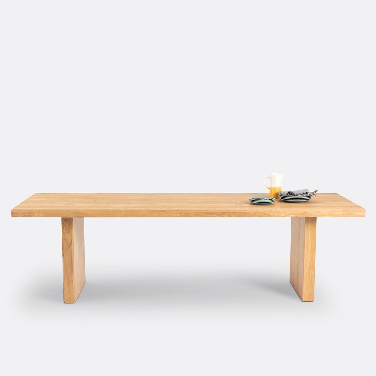 Table à manger, 8 à 10 couverts, en chêne massif, VOVA chêne, LA REDOUTE INTERIEURS