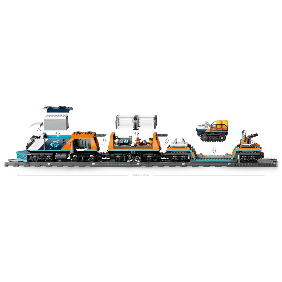 LEGO City - Train Express des Explorateurs en Arctique - Set de 1517 Pièces multicolore, LEGO