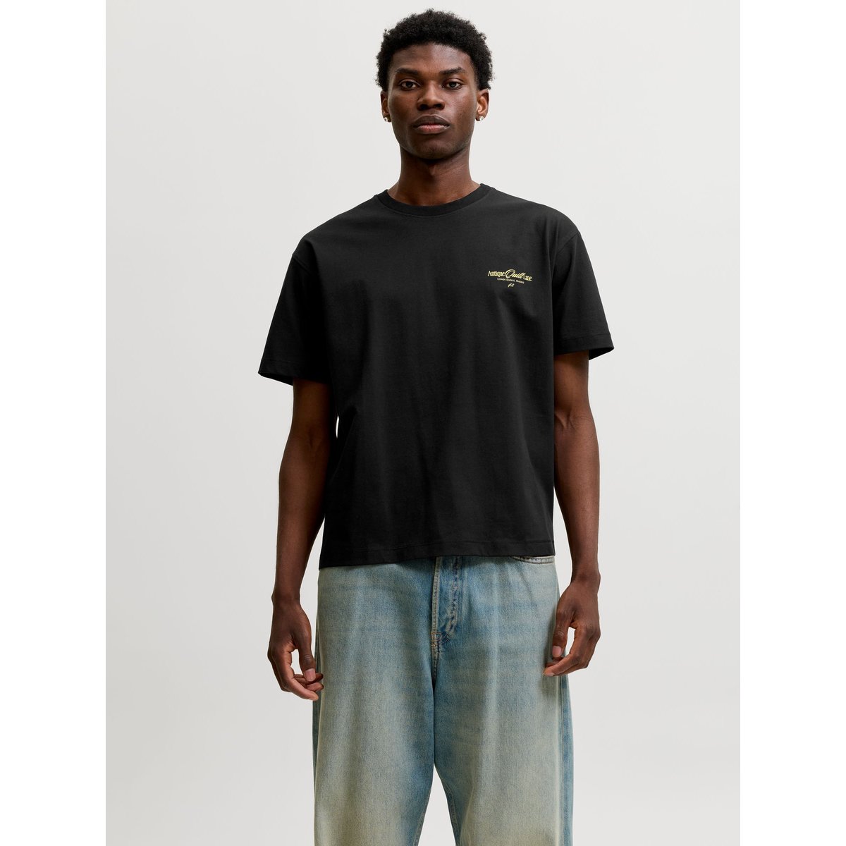 T-Shirt noire - black, JACK & JONES