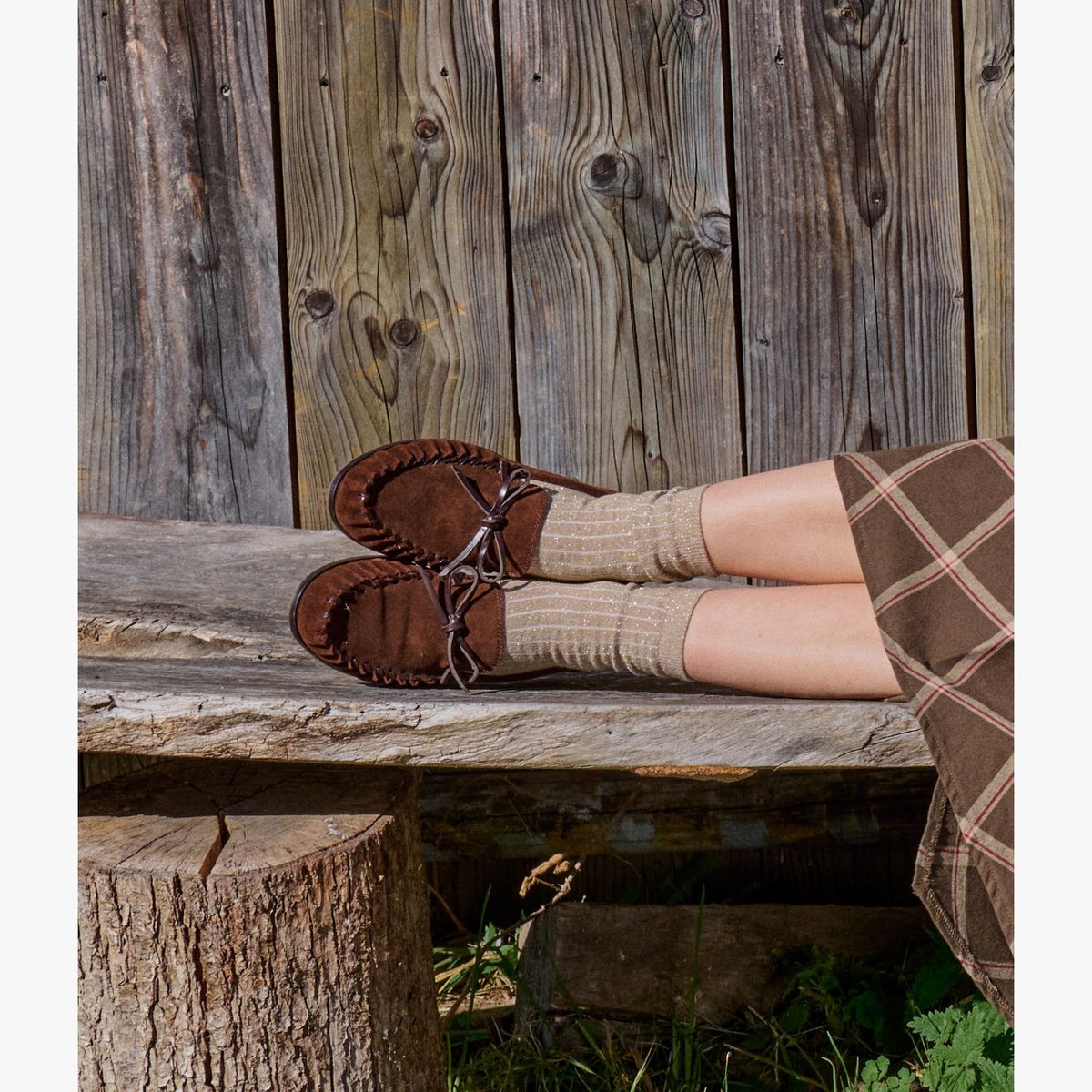 Mocassin en cuir ALEXIE marron chocolat, BOCAGE