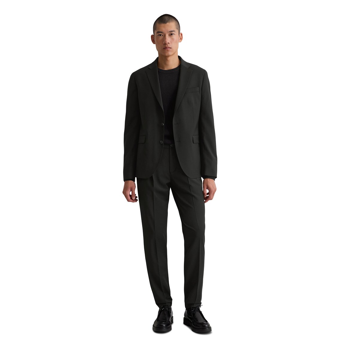 Veste shaped en Technical Wool Blend noir, MARC O'POLO