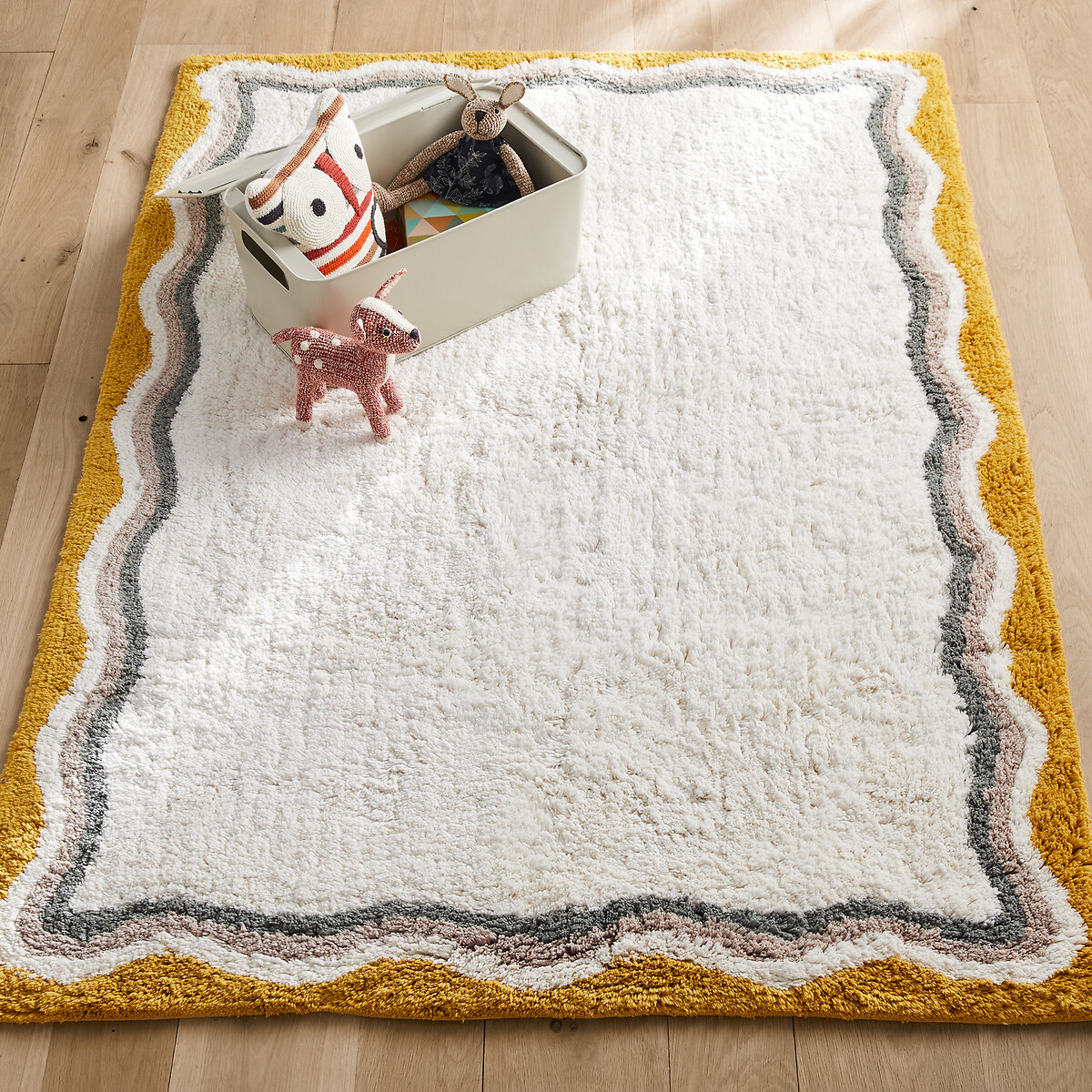 Vloerkleed in getuft bio katoen, Spili multicolor, AM.PM