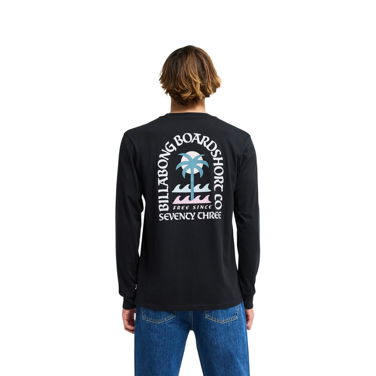 T shirt manches longues PORTAL noir black, BILLABONG