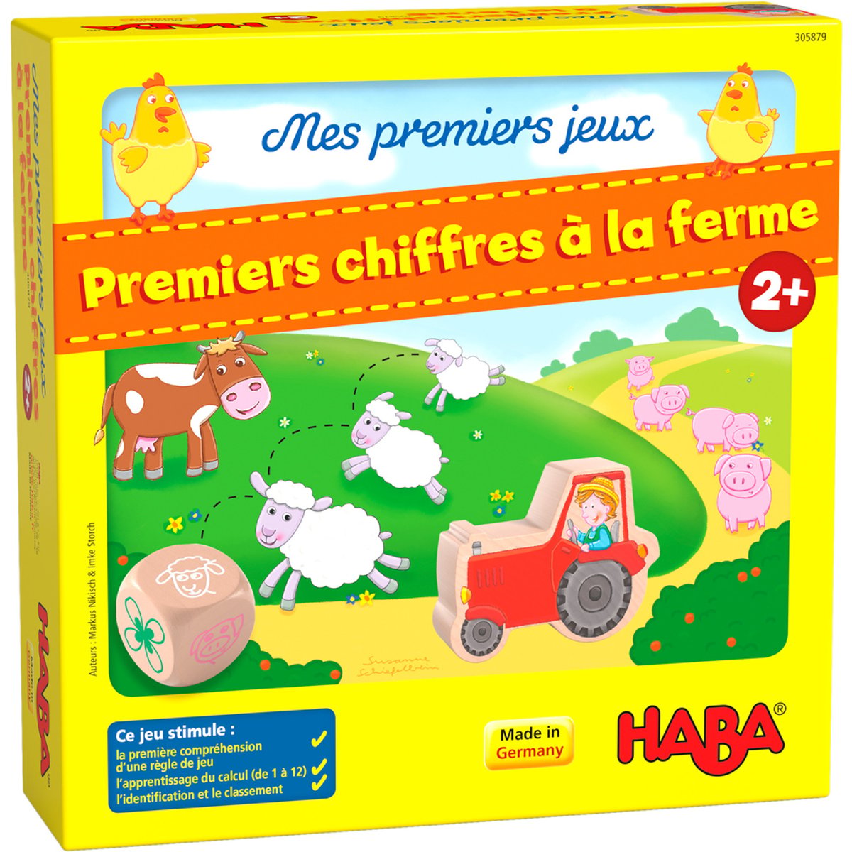 Premiers chiffres à la ferme jaune, HABA