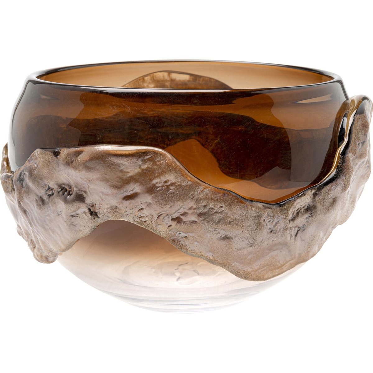 Coupe en verre texturé, PICO marron, KARE DESIGN