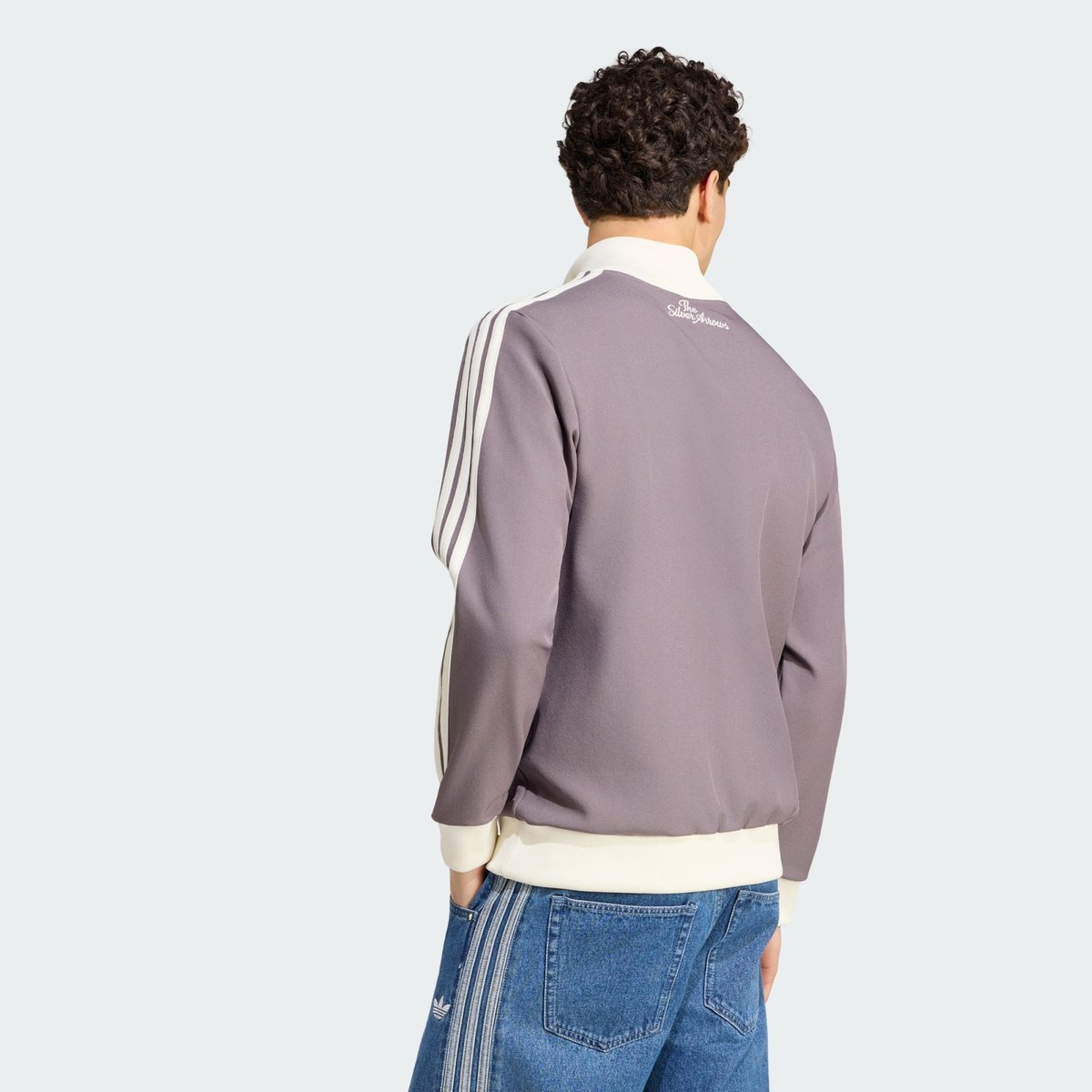 Veste De Survêtement Hommes Mercedes - Amg Petronas Formula 1 Team Silver Arrows Icon granite / off white, adidas Performance