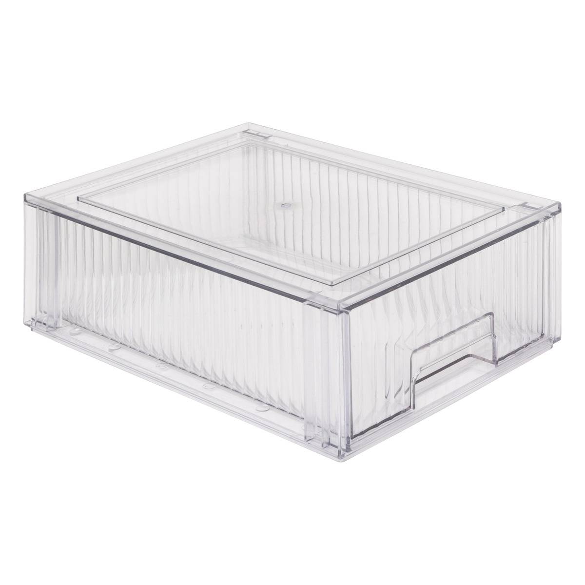 Rangement rectangulaire pour réfrigérateur STREAKS transparent, 5FIVE SIMPLY SMART