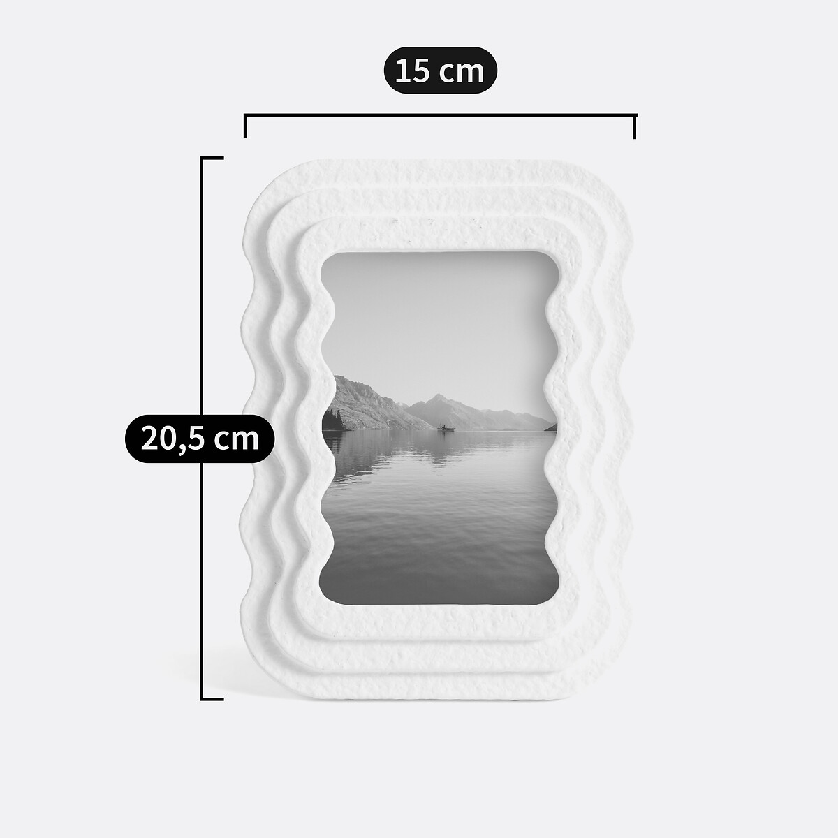 Kader 20,5 x 15 cm, Kumlo wit, LA REDOUTE INTERIEURS