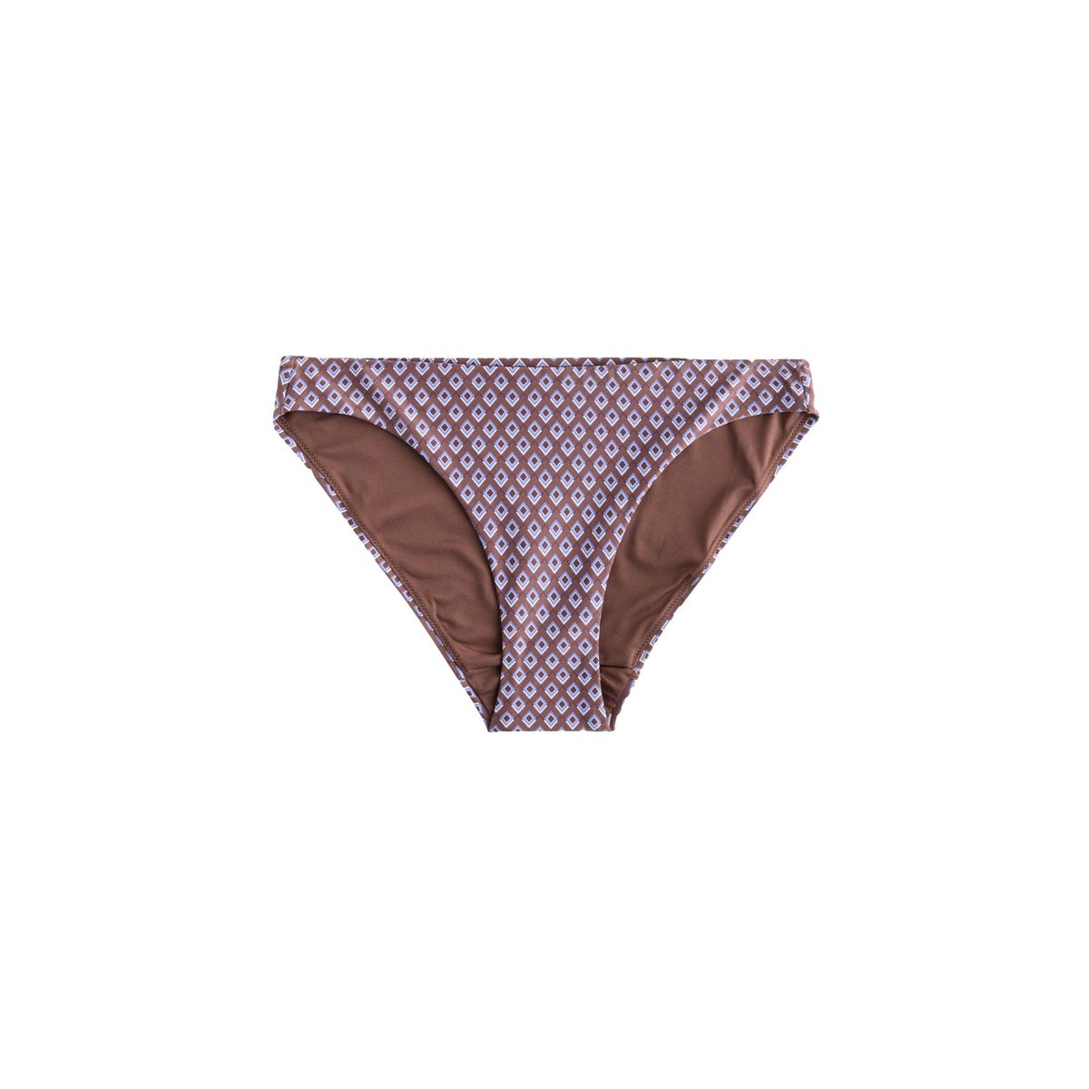 Bas de bikini géométrique marron chocolat, NEXT
