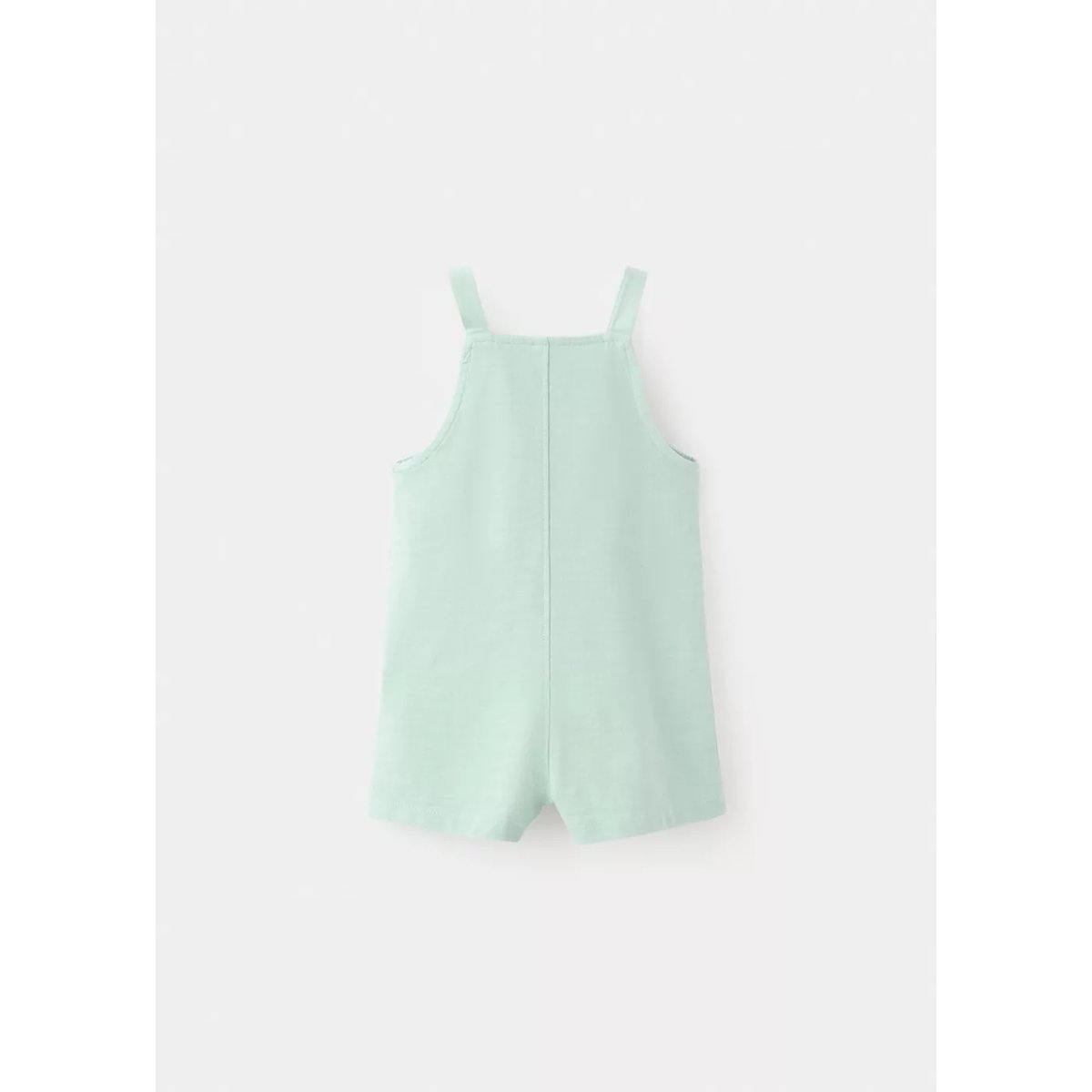 Salopette 100 % coton avec poche vert d´eau, MANGO BABY
