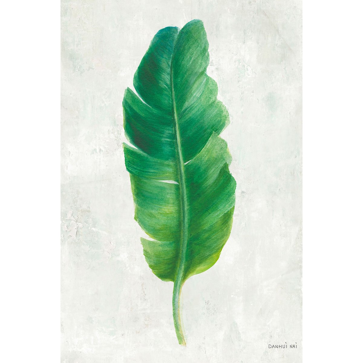 Tableau Feuille de bananier illustrée tableau alu dibond, HEXOA