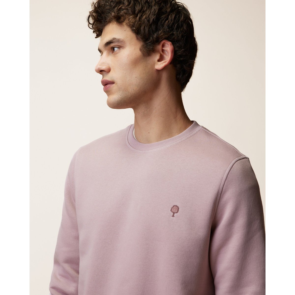 Sweat en molleton mauve, FAGUO