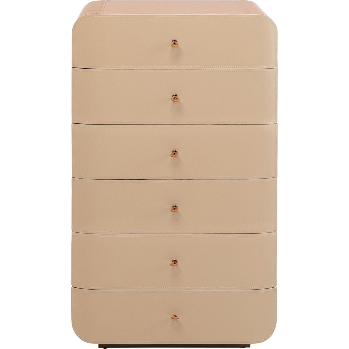 Chiffonnier 6 tiroirs en simili et noyer, TANGO marron, KARE DESIGN