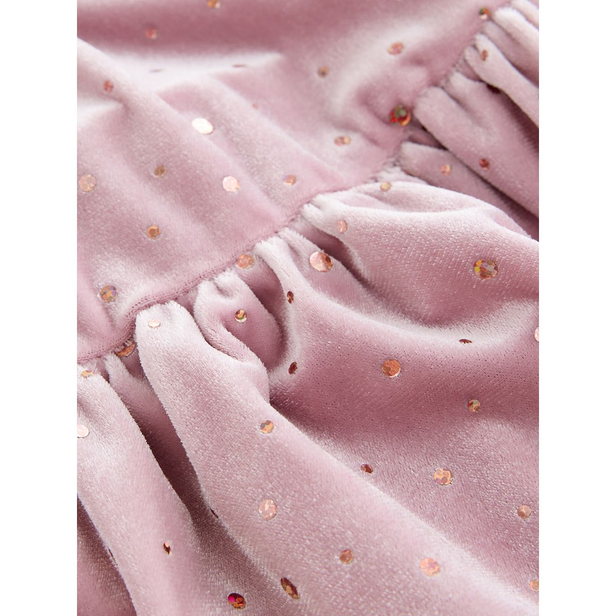 Robe grandes occasions en velours rose pâle, NEXT