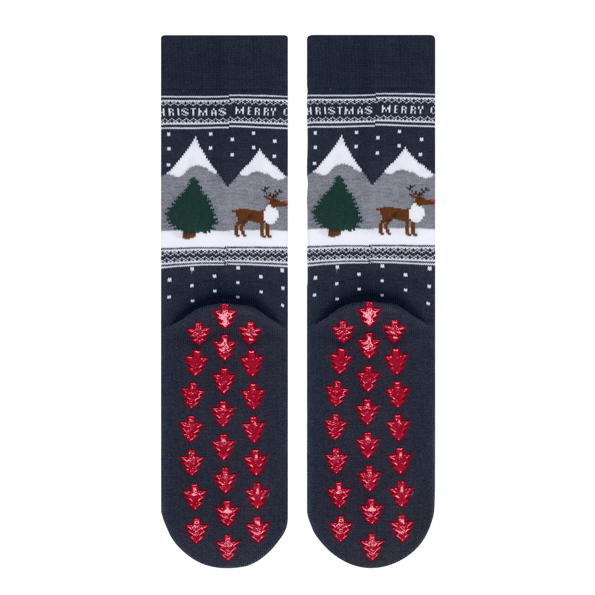 Chaussettes White X-Mas Opaque space bleu, BURLINGTON