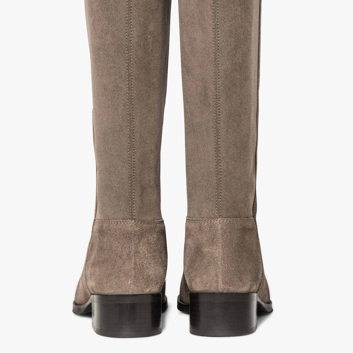 Botte Plate en cuir VALERIE gris taupe, BOCAGE