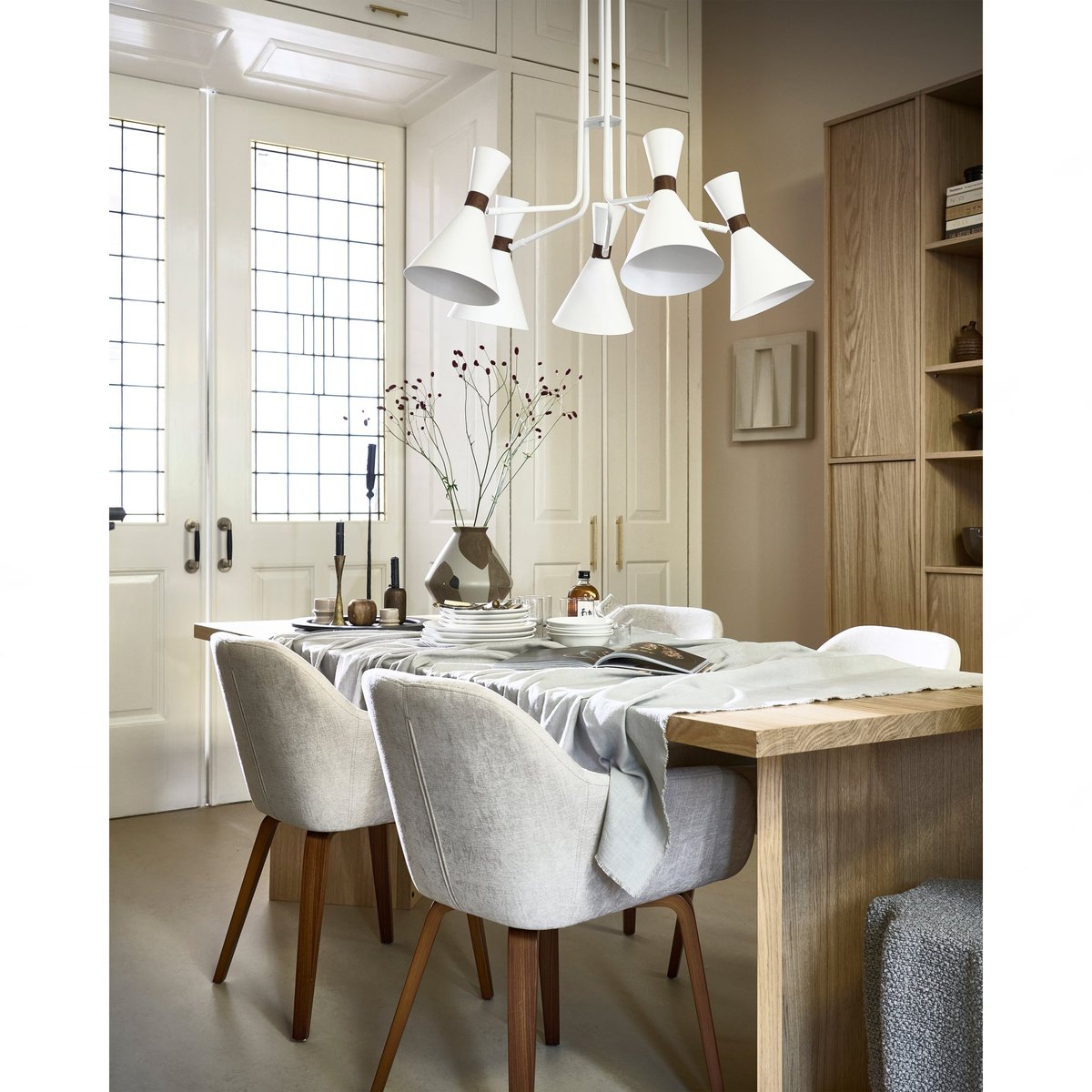 Chaises de table velours BASE sand, VTWONEN