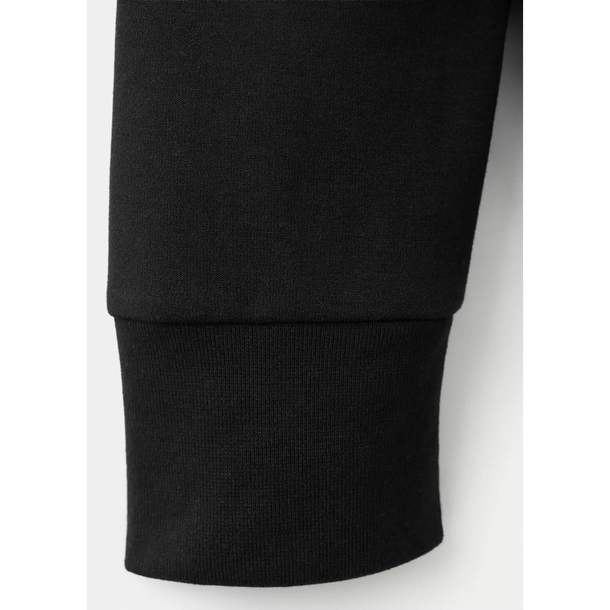 Sweat-shirt en mélange de coton avec fermeture éclair noir, MANGO MAN