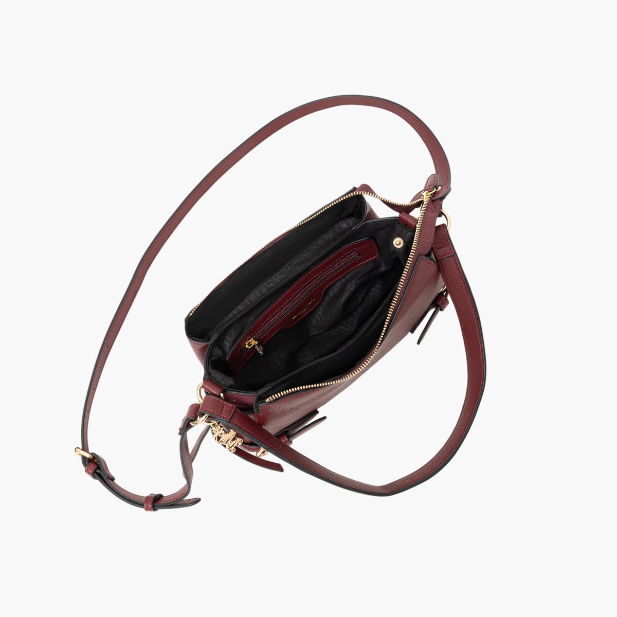 Sac porté épaule Tobi bordeaux,doré, LOLLIPOPS