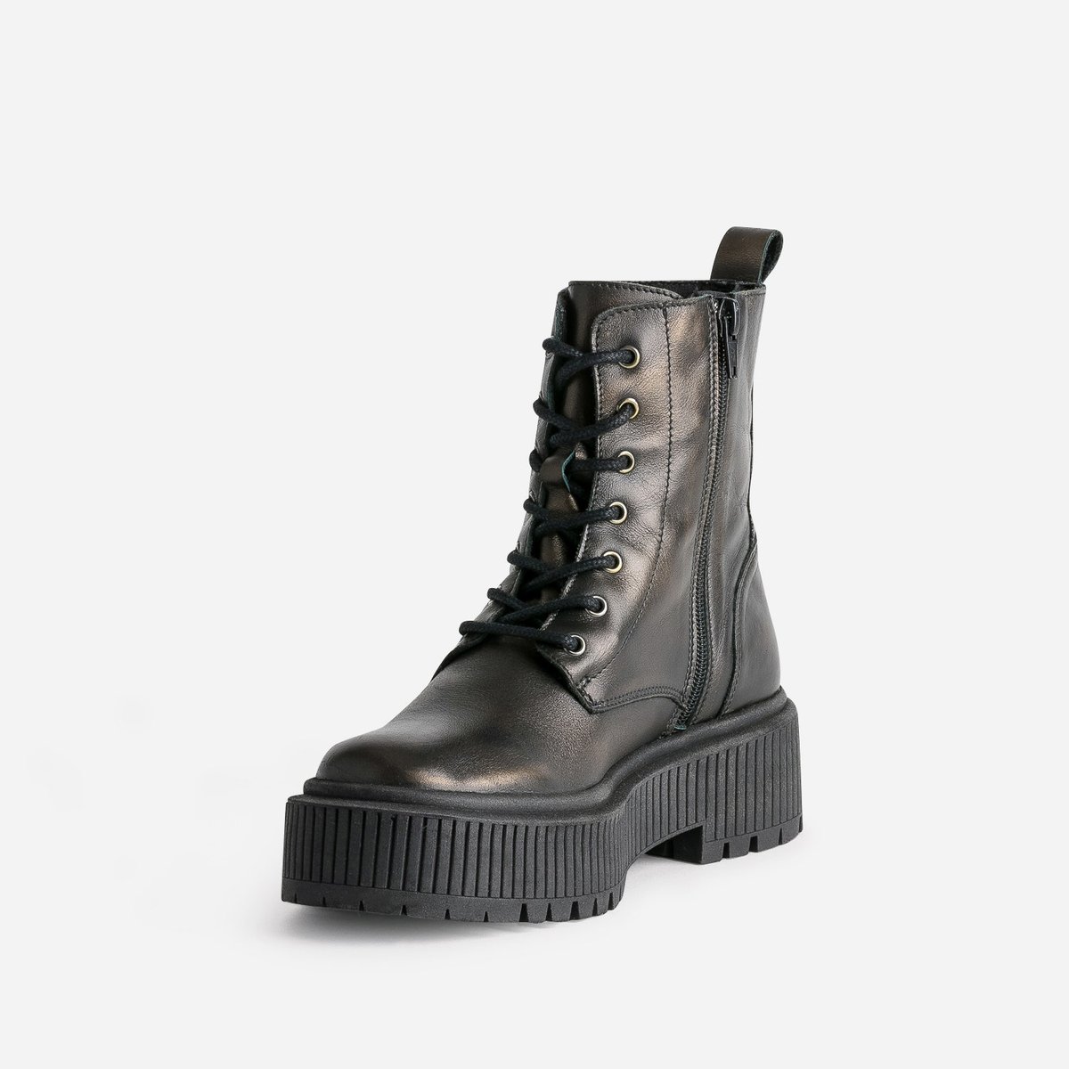 Boots en cuir AMBA bronze, TEXTO