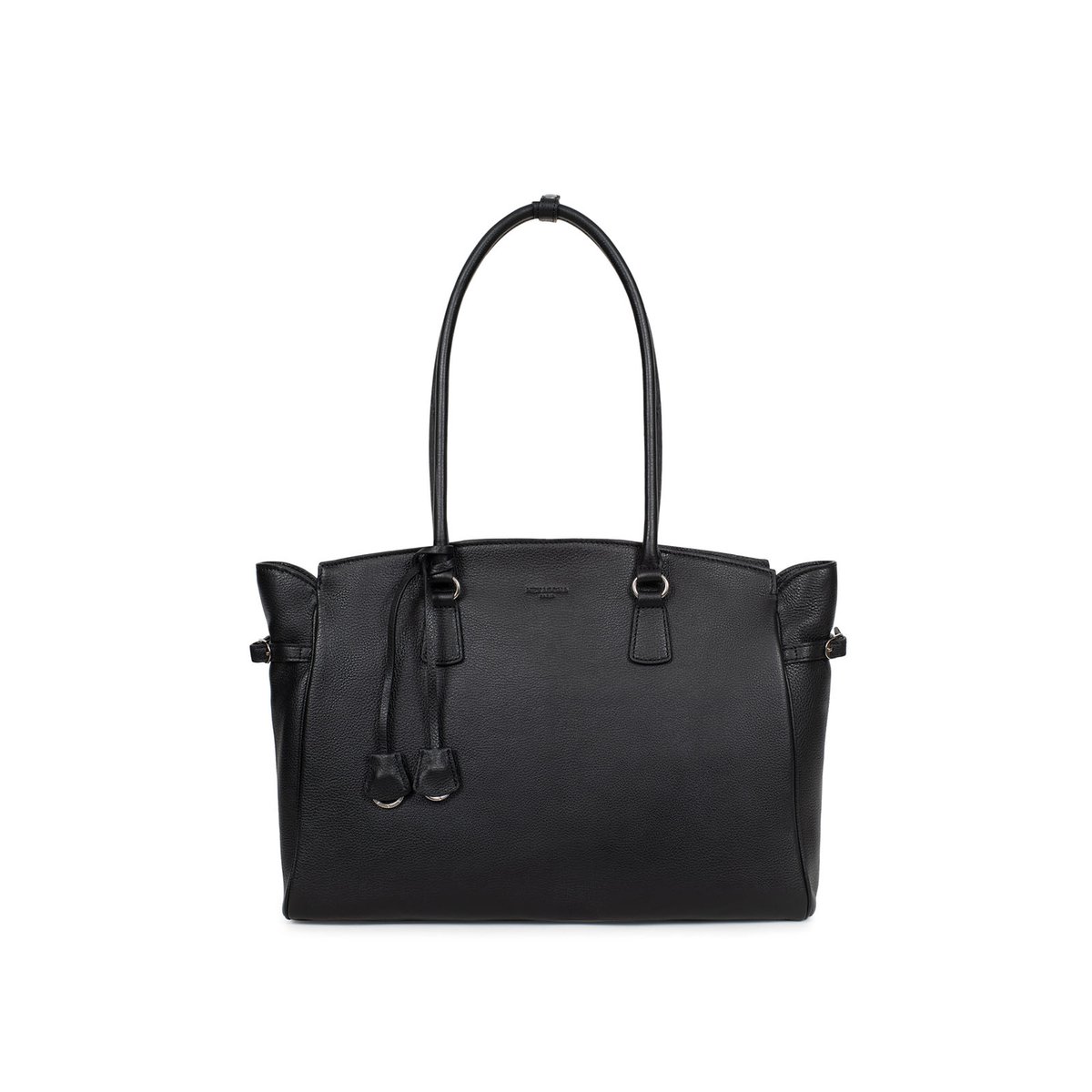 Sac cabas porté épaule AURORE noir, HEXAGONA