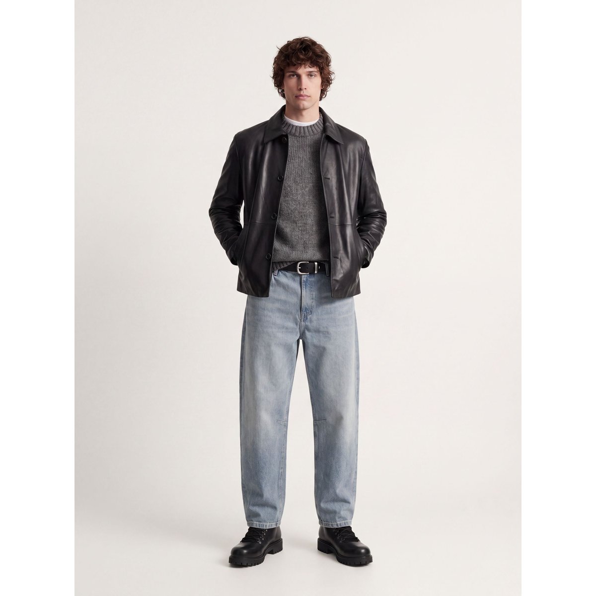 Pull En Maille dark grey melange, JACK & JONES