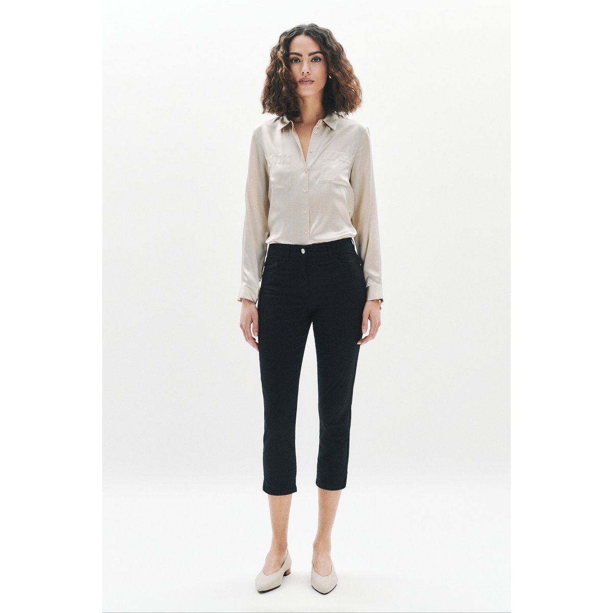 Pantalon coupe 7/8ème MASONB noir, CAROLL
