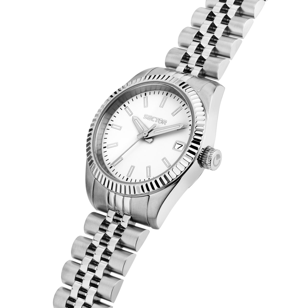 Montre multifonction 240 blanc, mat, SECTOR