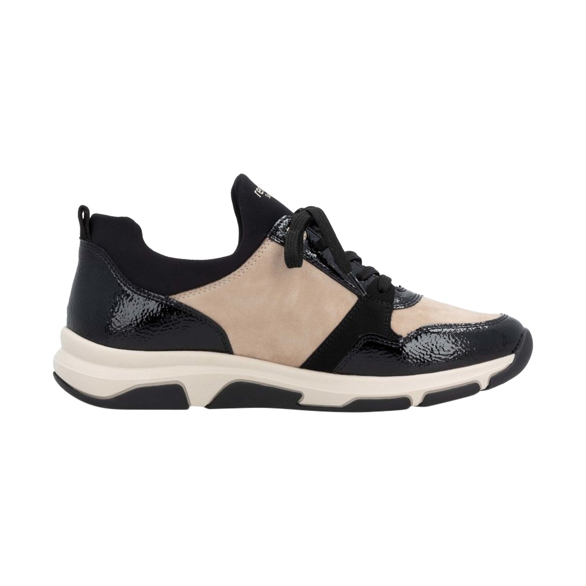 Basket Basse Cuir France noir-combi, REMONTE