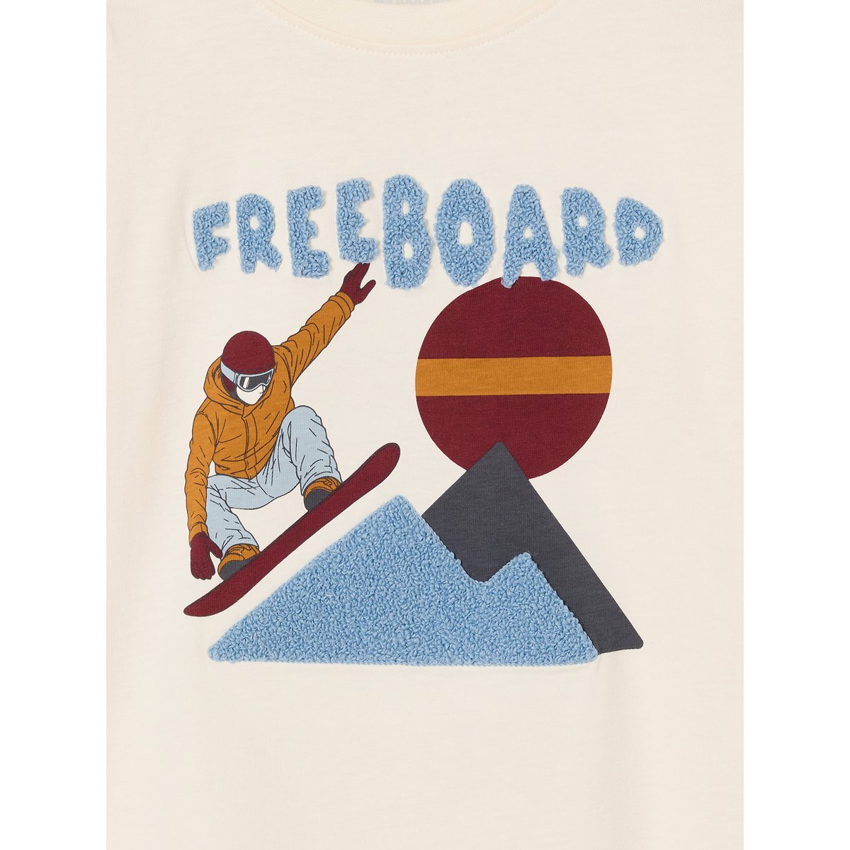 T-shirt manches longues blanc, VERTBAUDET