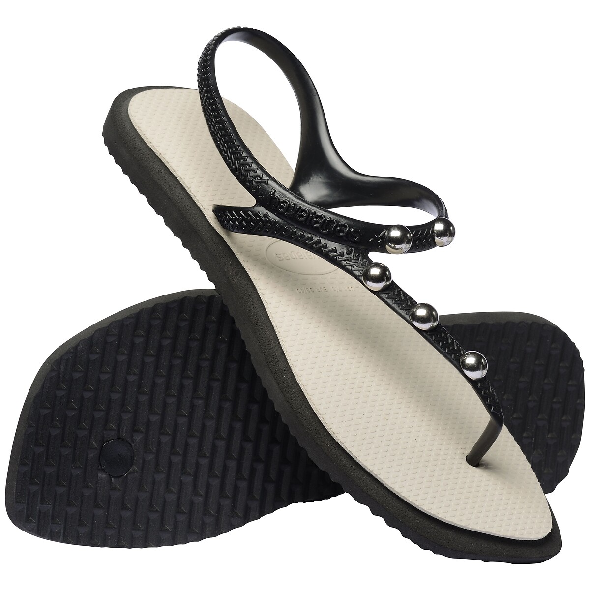Teensandalen FLASH FUSION wit/zwart, HAVAIANAS