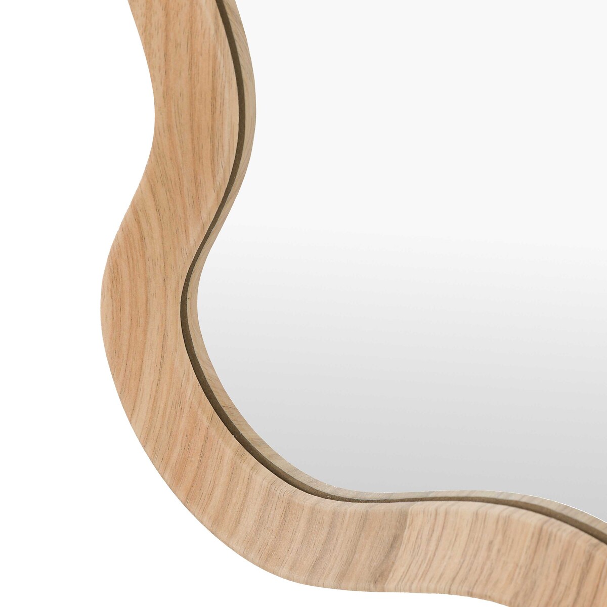 60x90cm Wishaw Wiggle Mirror light wood, ÉDITÉ