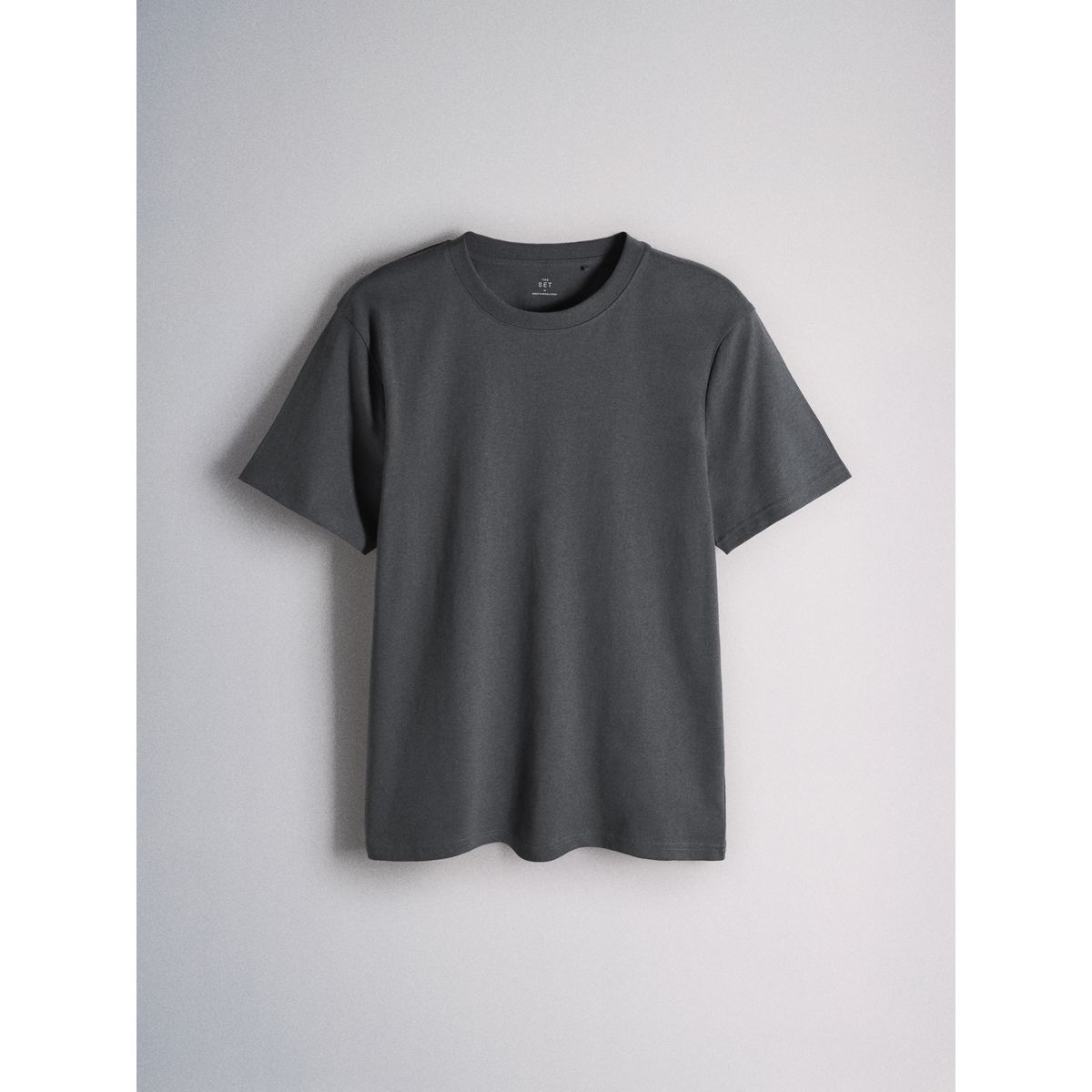 T-shirt léger à manches courtes, lot de 4 gris/blanc, NEXT