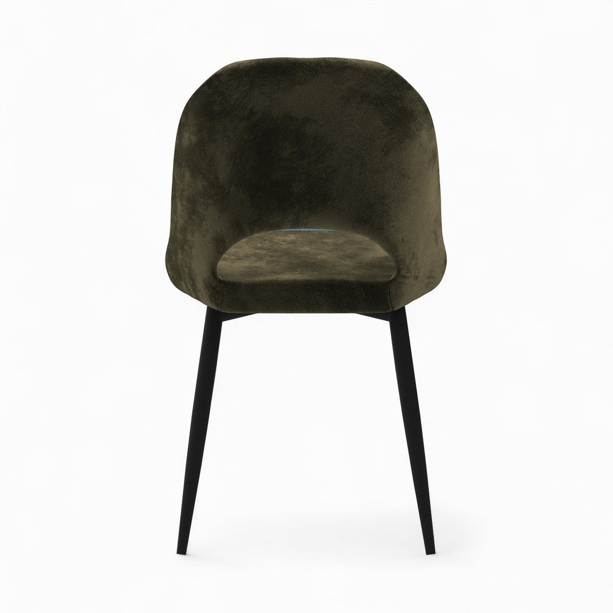 Pack 2 chaises et 2 chaises de bar 65 cm en velours - PÉNÉLOPE vert sapin, MAISON PAVANE