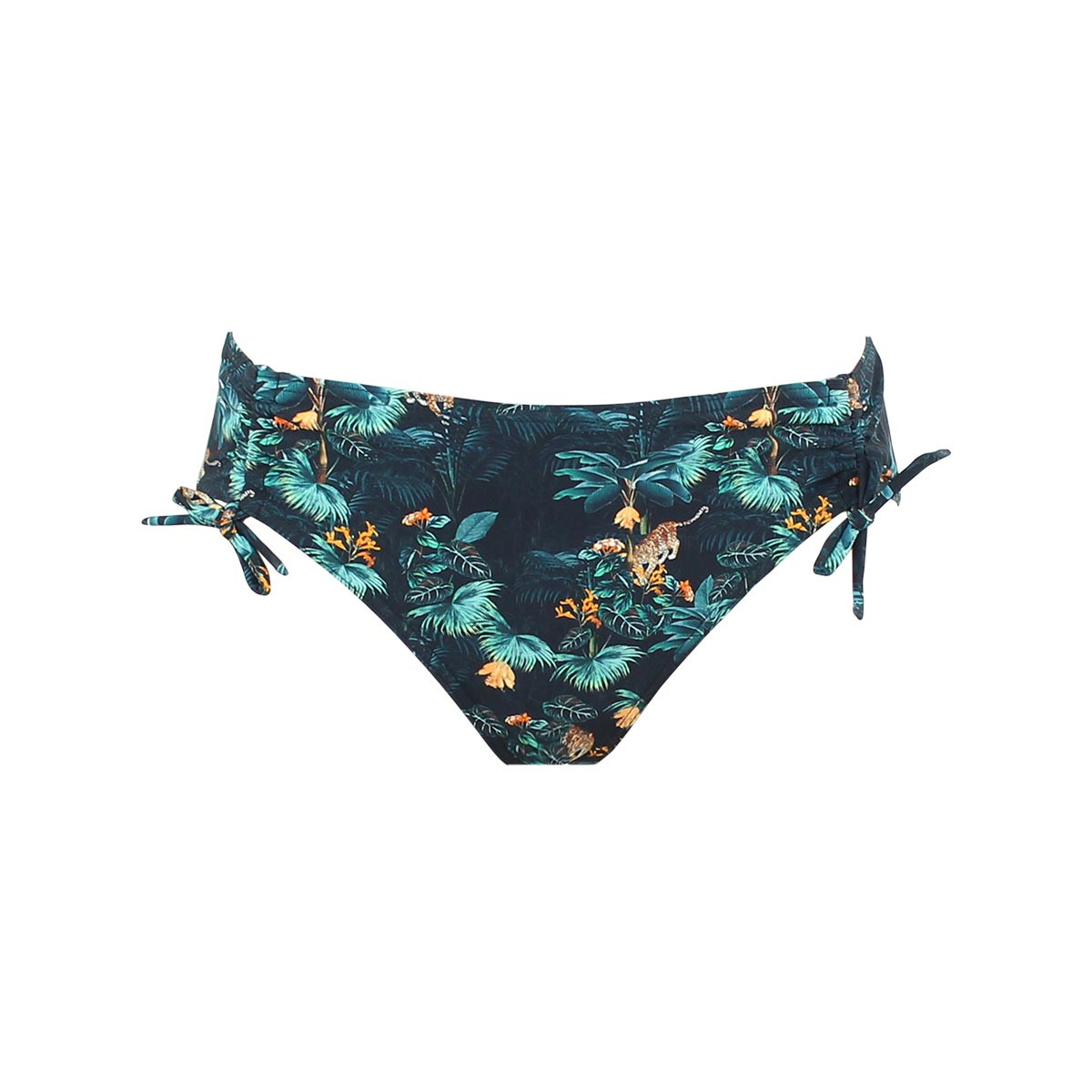 Bas de maillot boxer réglable CENOTE vert, JANINE ROBIN