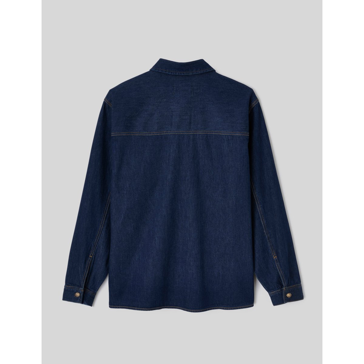 Chemise denim brut bleu moyen, BZB