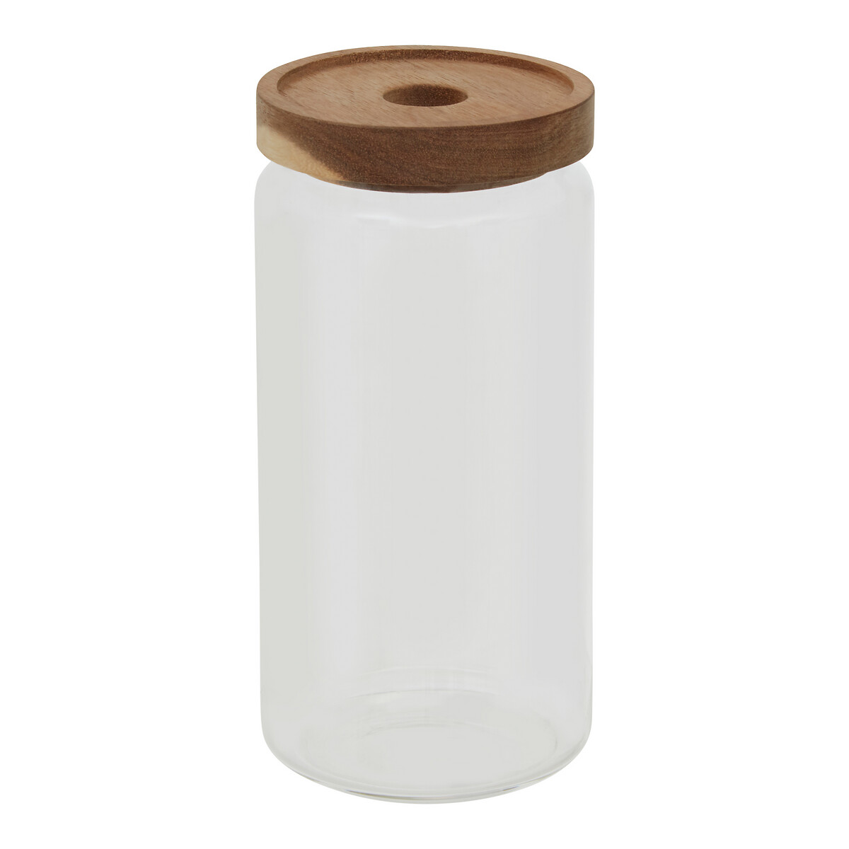 Large Glass Storage Jar with Acacia Wood Lid transparent, SO'HOME