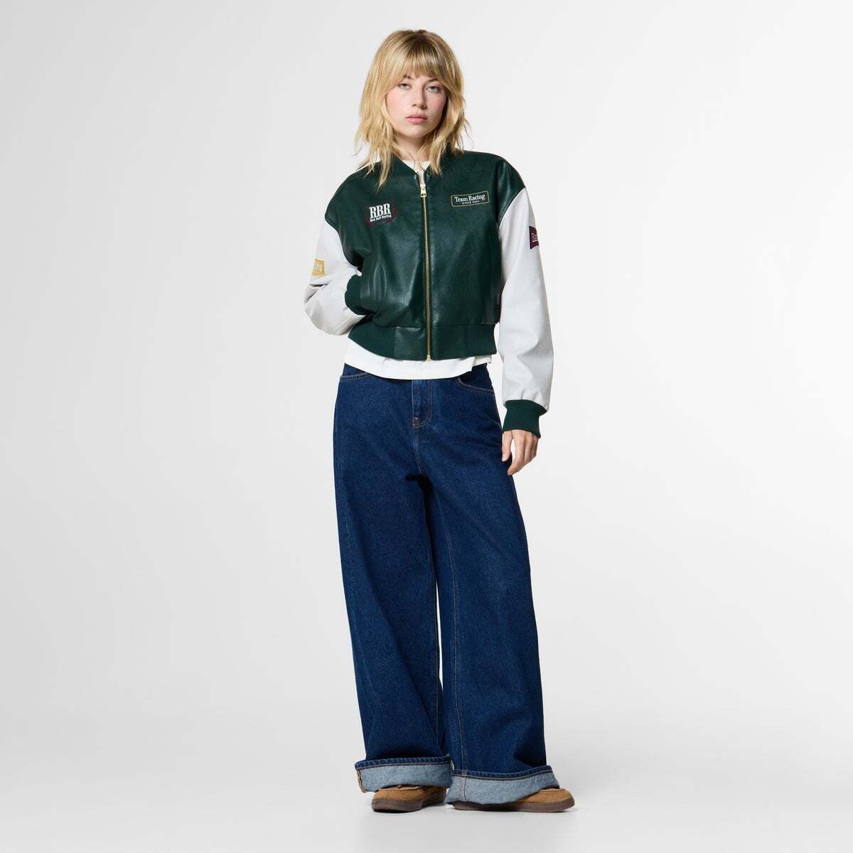 Red Bull Racing T-Shirt Côtelé Avec Logo Brodé vert foncé, PEPE JEANS