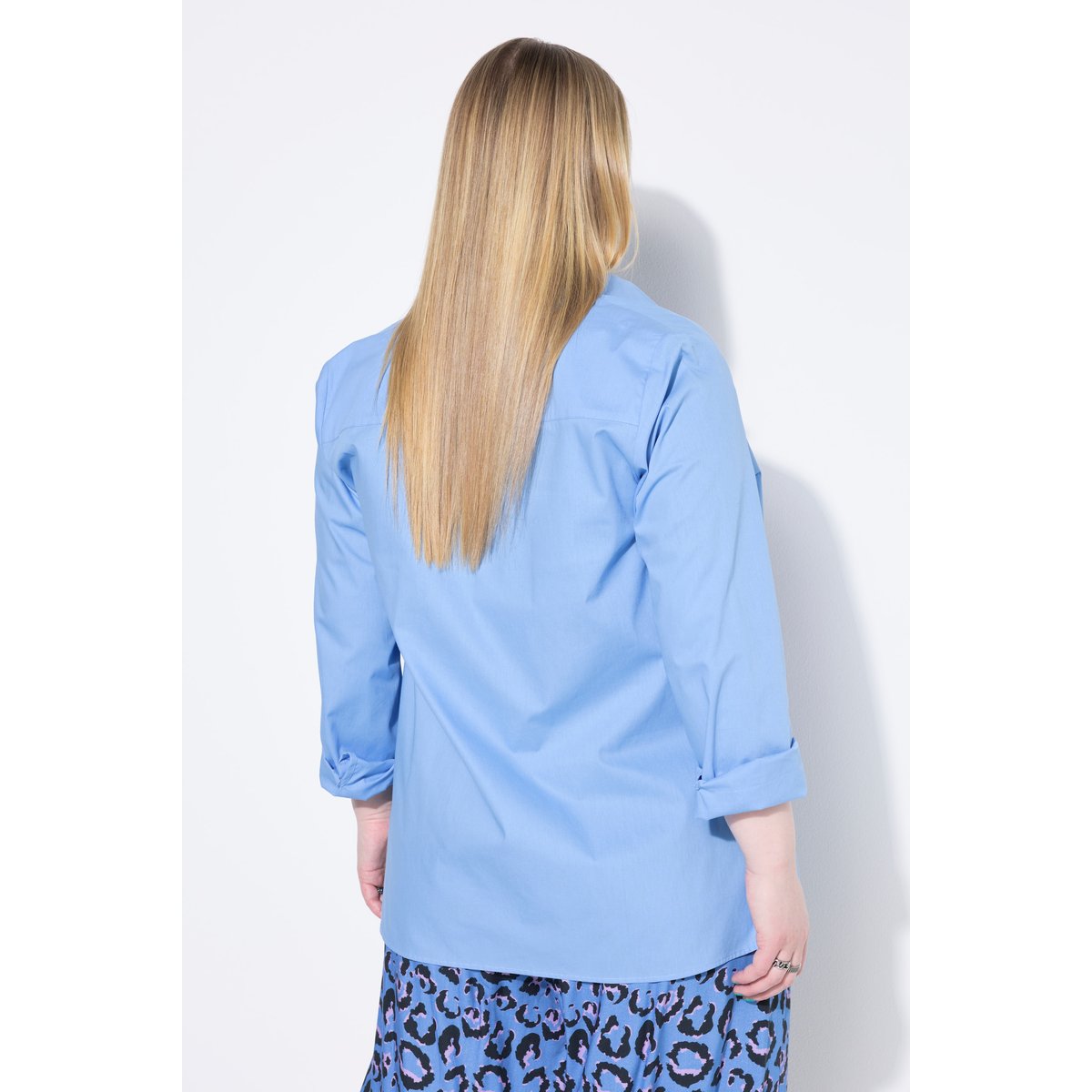 Chemisier coupe Boxy Shape bleu nuages, STUDIO UNTOLD