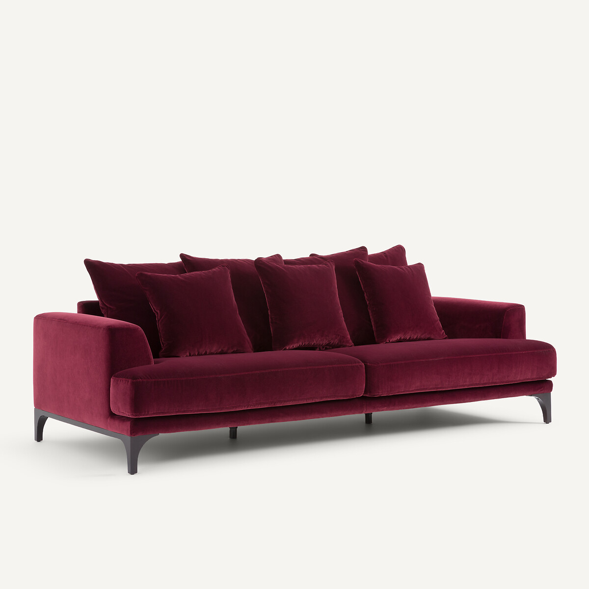 3- oder 4-Sitzer-Sofa, Samt, ARMENTO pflaume, AM.PM