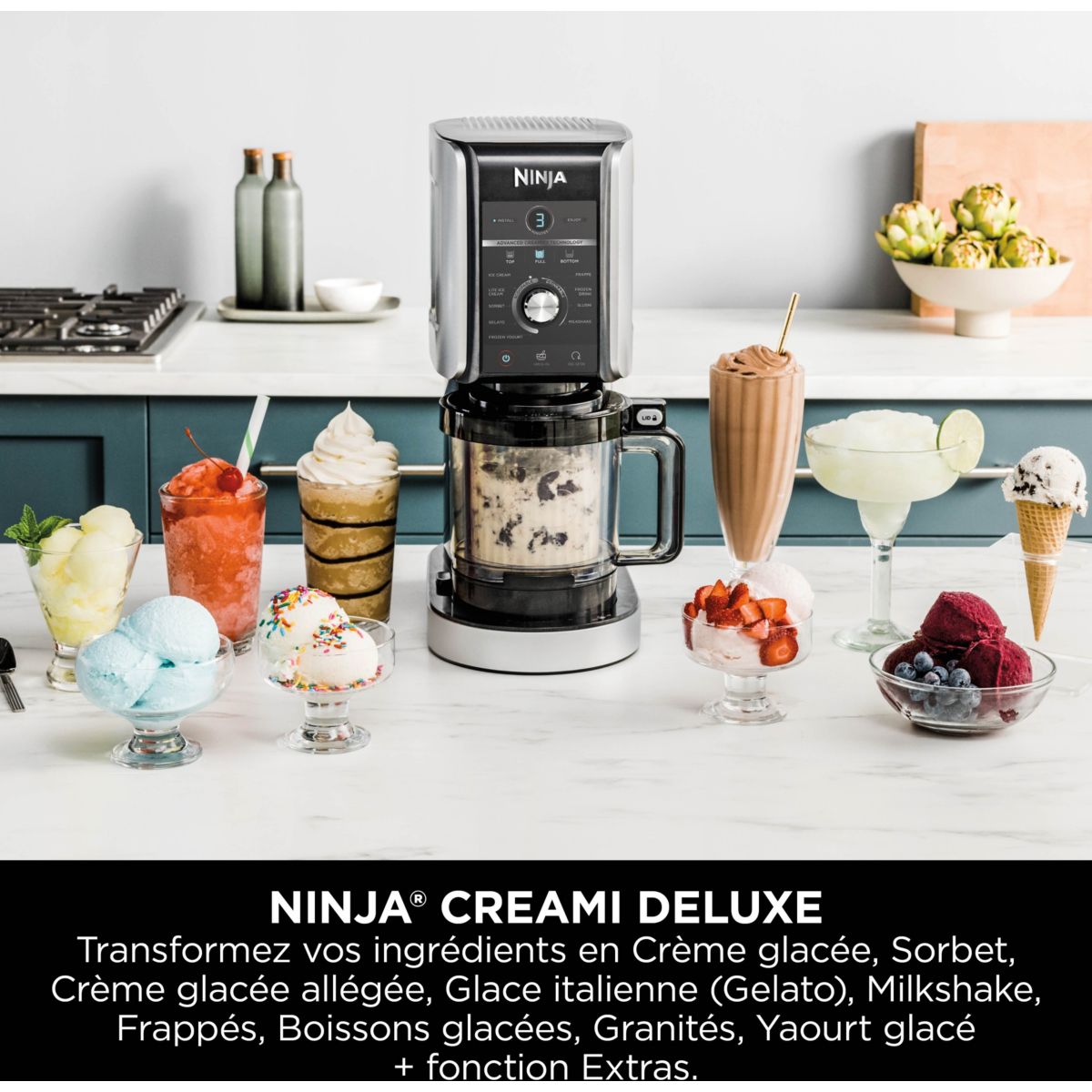 Sorbetière Creami Deluxe NC502EU couleur unique, NINJA