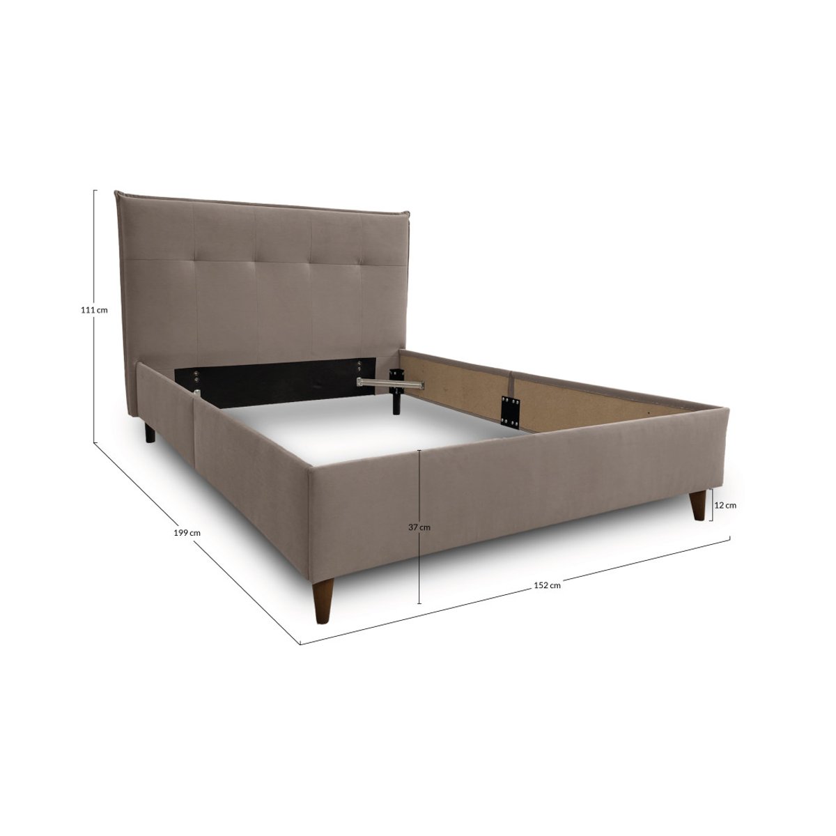 Lit - DALI bleu marine, BEST MOBILIER