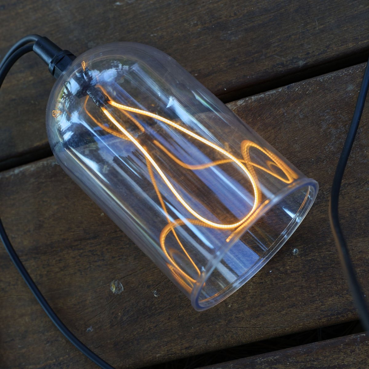 Guirlande à cloche filament GLOW transparent, LUMISKY