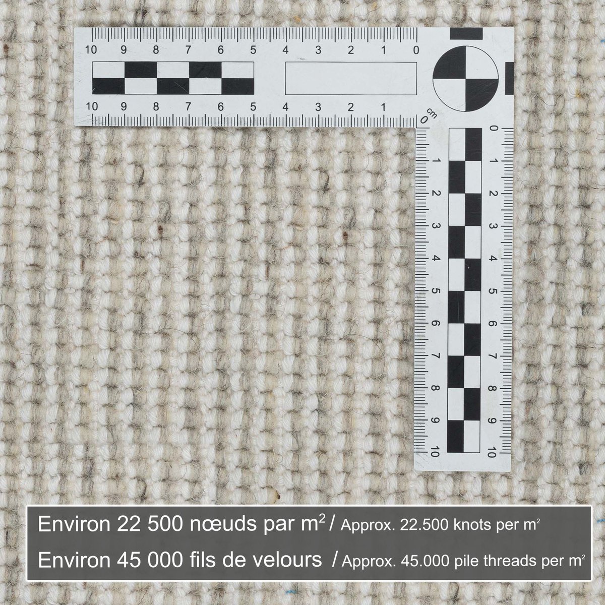 Tapis de salon berbère - HADJ sable, THEKO