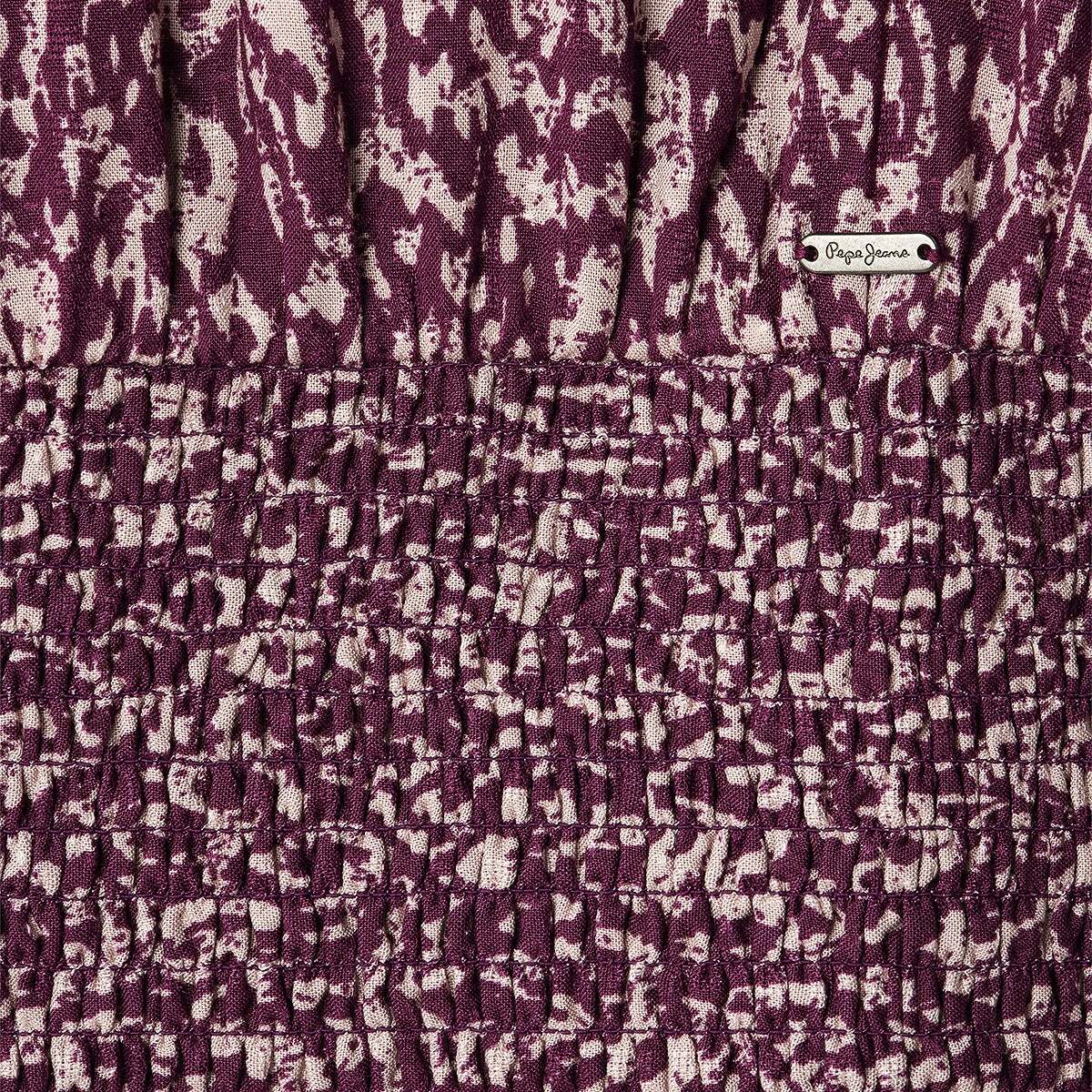 Robe Courte À Imprimé Floral violet, PEPE JEANS