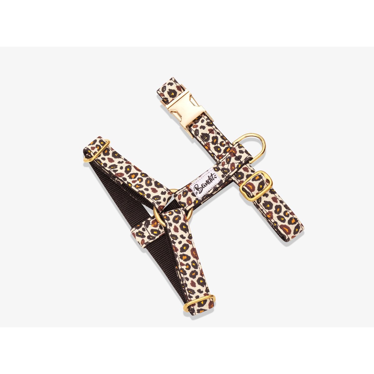 Harnais pour chien WILD WILD WOUF motif léopard, FRENCH BANDIT