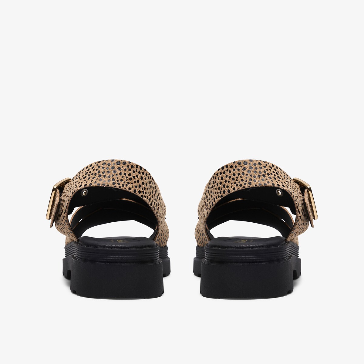 Leren sandalen Orinoco3 Cross beige/zwart, CLARKS