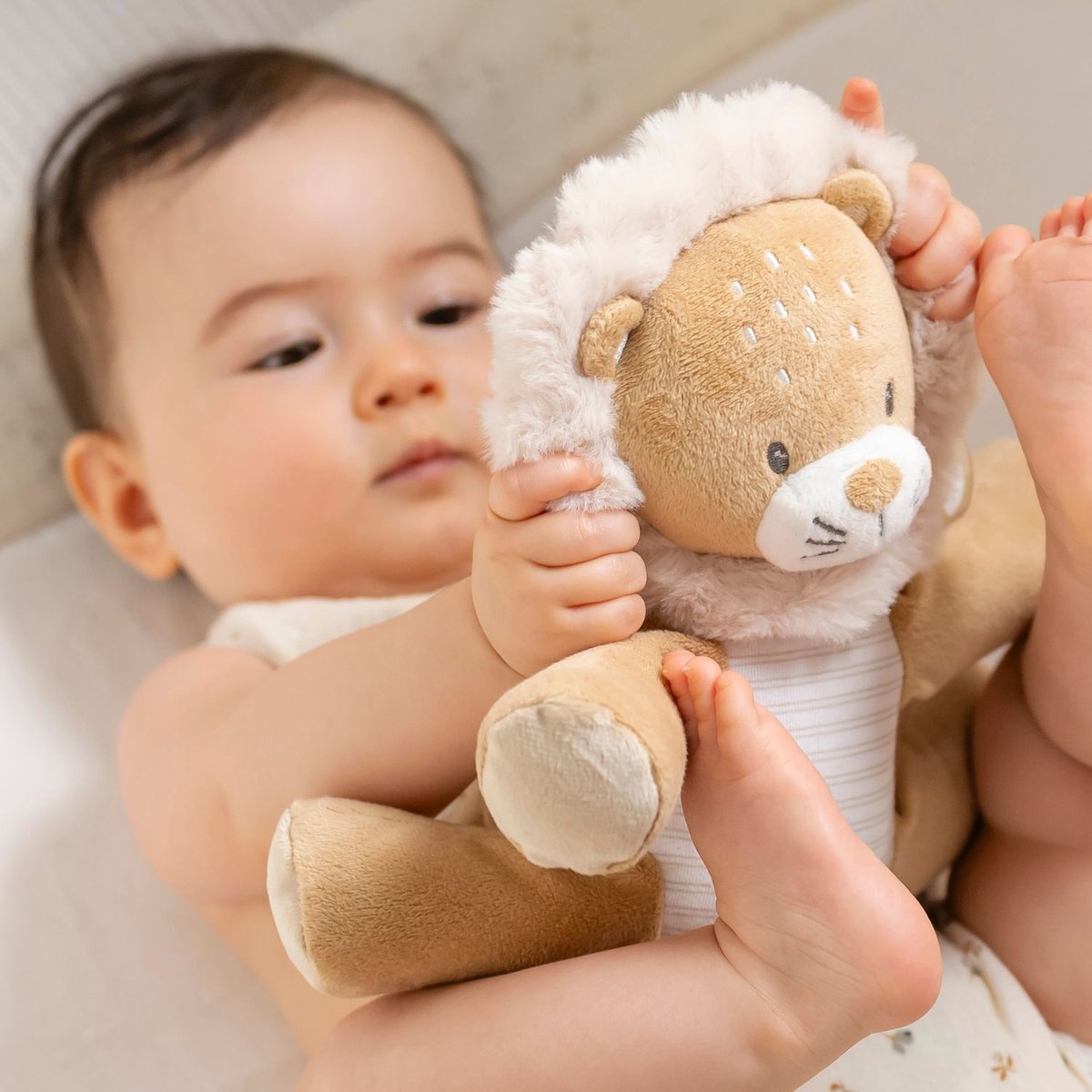 Peluche musicale marron, beige, NATTOU