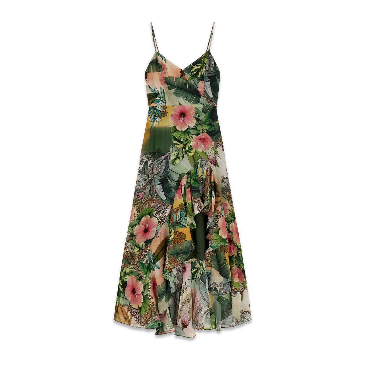 Maxi Imprimé Floral Dress fantaisie florale, GUESS