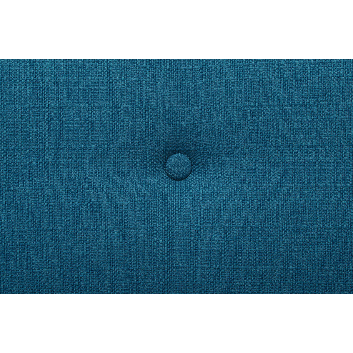 Canapé convertible scandinave 3 places en tissu bleu canard et bois clair OSCAR bleu canard, MILIBOO